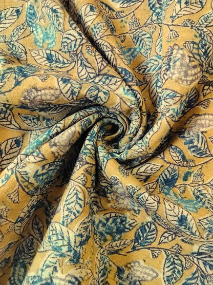 KALAMKARI : ANAR YELLOW: DARK& LIGHT INDIGO