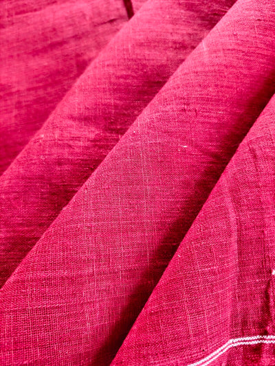 SOLID ORGANIC FABRIC : ALIZARIN RED ORGANIC