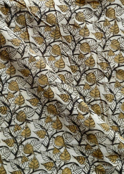 KALAMKARI : BEIGE : BLACK : ANAR YELLOW