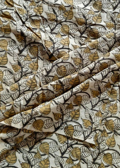 KALAMKARI : BEIGE : BLACK : ANAR YELLOW