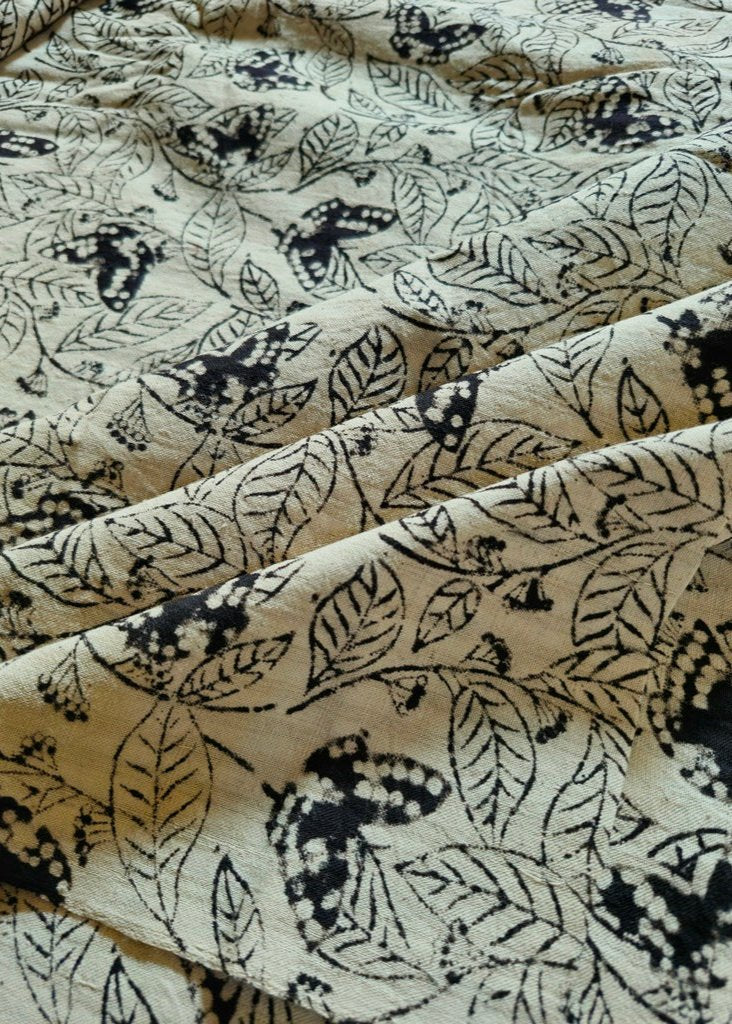 KALAMKARI : BEIGE : BLACK