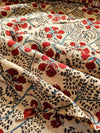 KALAMKARI : ALIZARI RED : BLACK : INDIGO BLUE