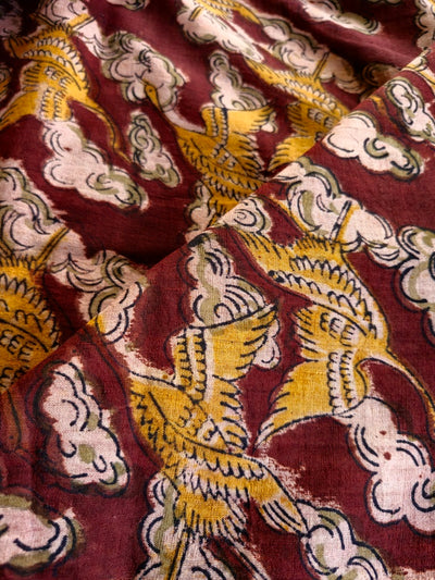 KALAMKARI: ALIZARIN RED:ANAR YELLOW