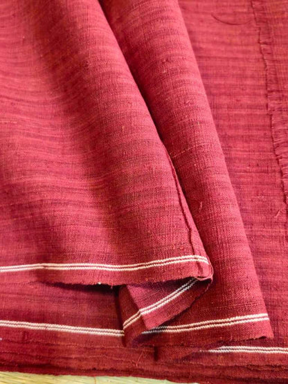 ORGANIC GEOMETRIC FABRIC: BLACK: MADDER DENT