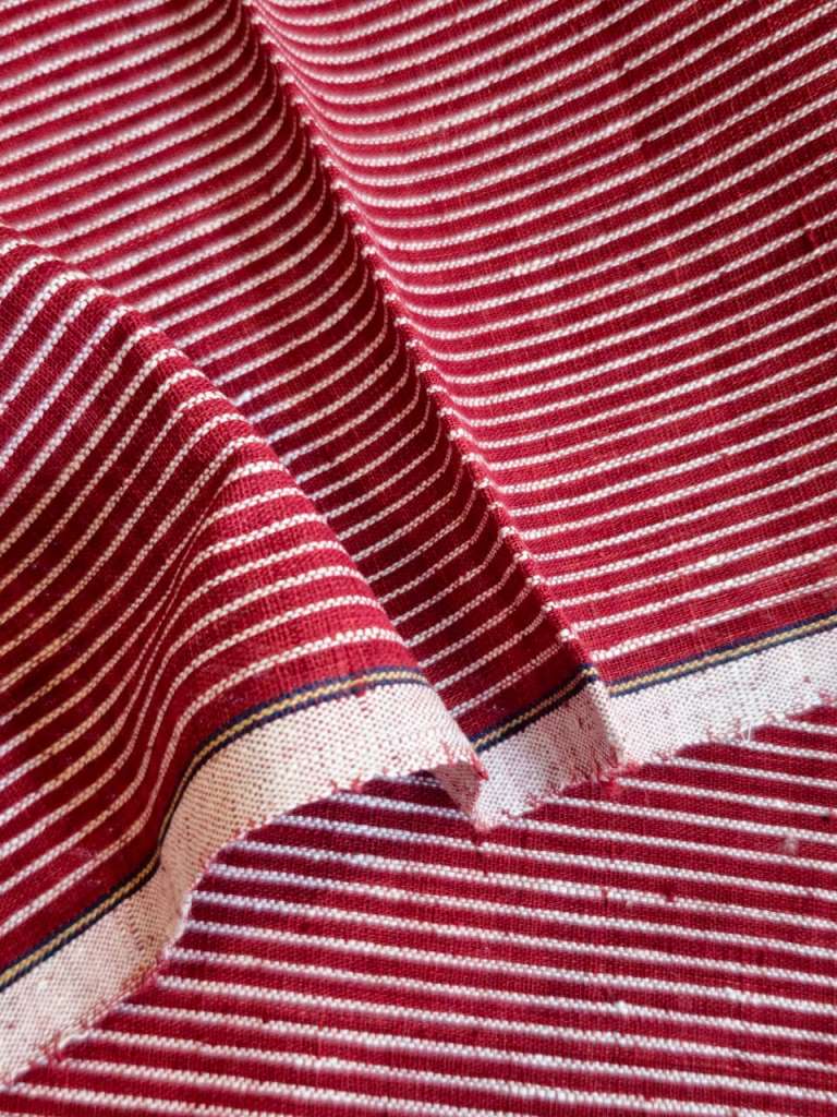 ORGANIC GEOMETRIC FABRIC:MADDER :KORA