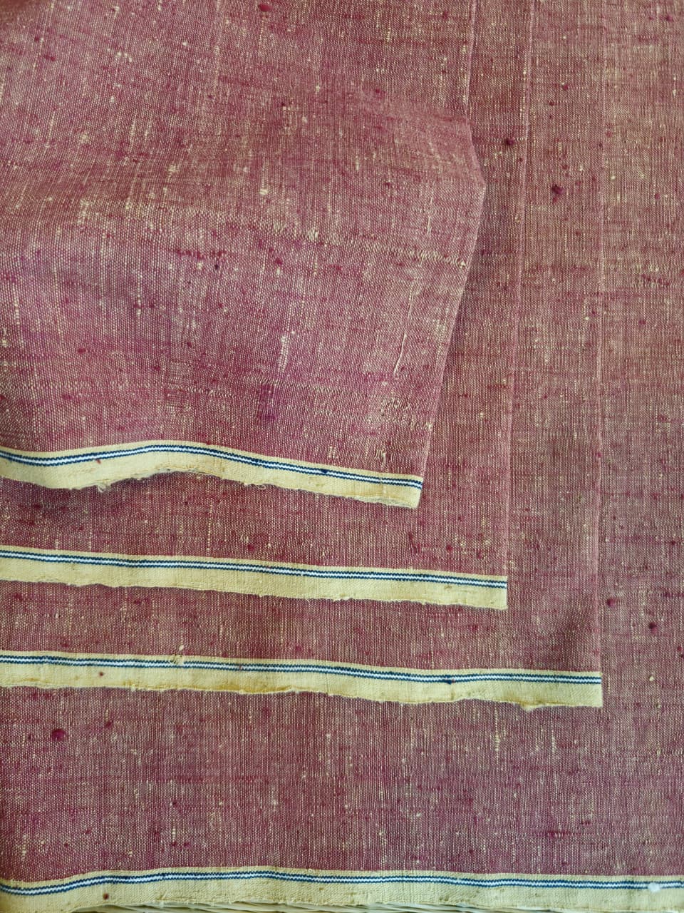 ORGANIC CROSS COLOUR FABRIC :ANAR YELLOW : SAPAN