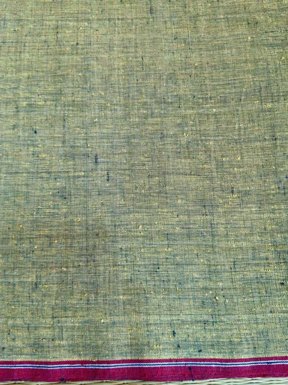 ORGANIC CROSS COLOUR FABRIC : ANAR YELLOW : BLACK