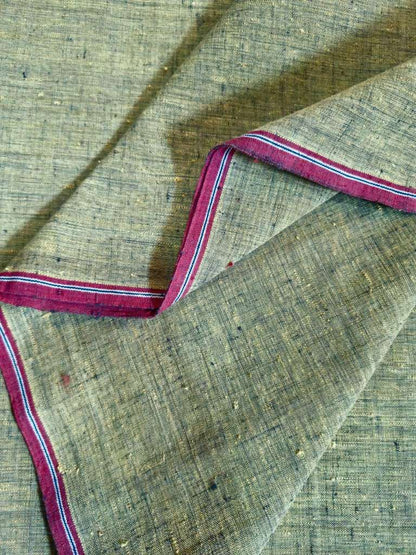 ORGANIC CROSS COLOUR FABRIC : ANAR YELLOW : BLACK
