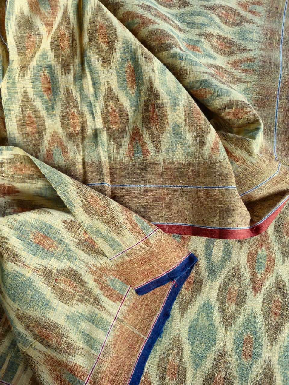 ORGANIC WEFT IKKATH  :ANAR :KATHA:MANJISTA:INDIGO:KORA