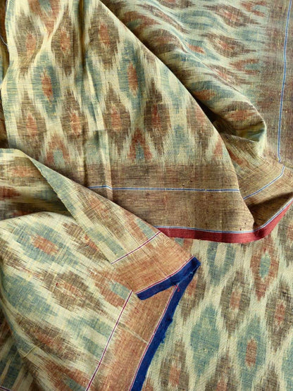 ORGANIC WEFT IKKATH  :ANAR :KATHA:MANJISTA:INDIGO:KORA