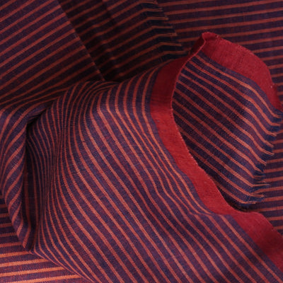 GEOMETRIC FABRIC : ALIZARIN RED : INDIGO  : ANAR YELLOW