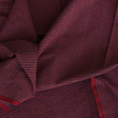 GEOMETRIC FABRIC : ALIZARIN RED : INDIGO  : ANAR YELLOW