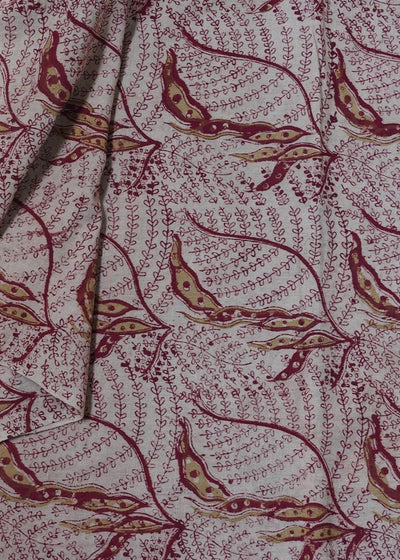 KALAMKARI : LIGHT PINK : ANAR YELLOW : ALIZARIN RED