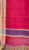 SOLID DUPATTA : ALIZARIN RED : ANAR YELLOW DOBBY