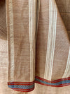 CROSS COLOUR SAREE : KATHA BROWN : KORA