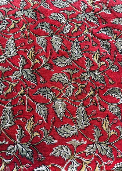 KALAMKARI : ALIZARIN RED : ANAR YELLOW : OLIVE GREEN