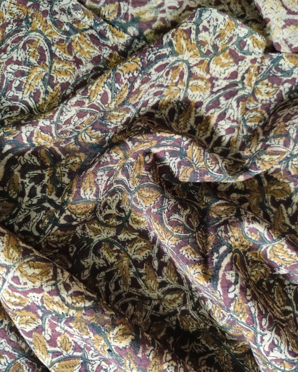 KALAMKARI : BEIGE : BROWN : ORANGE