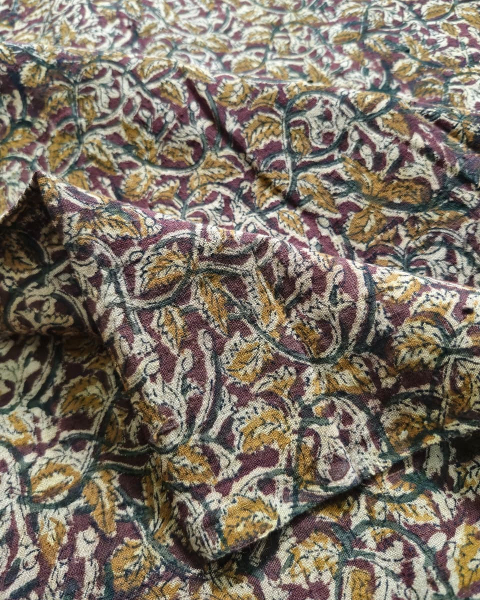 KALAMKARI : BEIGE : BROWN : ORANGE