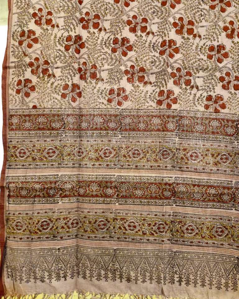 Traditional fabric with intricate patterns and colors