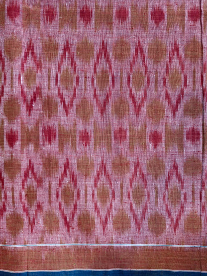 ORGANIC WEFT IKKATH  : MADDER :ANAR