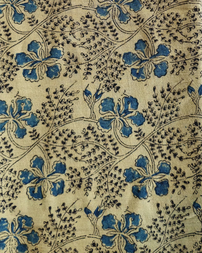 KALAMKARI : ANAR : INDIGO BLUE : BLACK