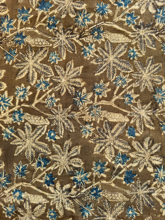 KALAMKARI : OLIVE :ANAR  : INDIGO