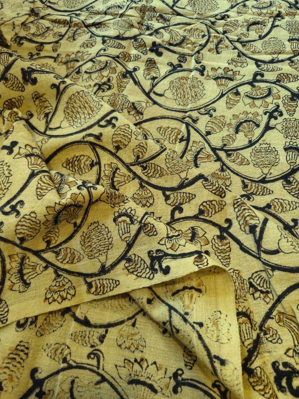 KALAMKARI :ANAR YELLOW: BLACK