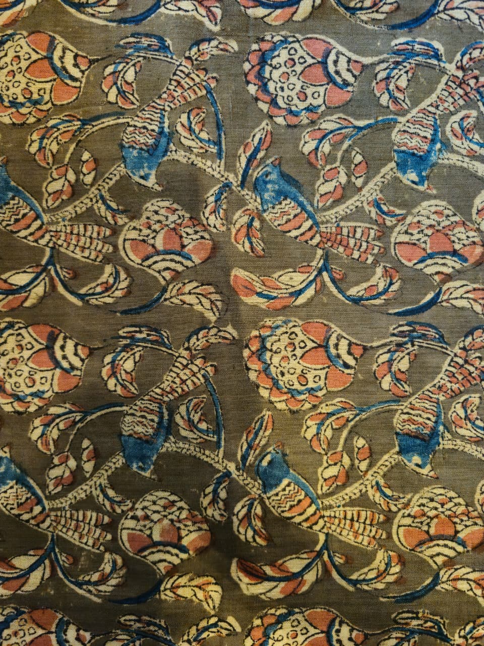 KALAMKARI : OLIVE :ANAR  : INDIGO:MANJISTA