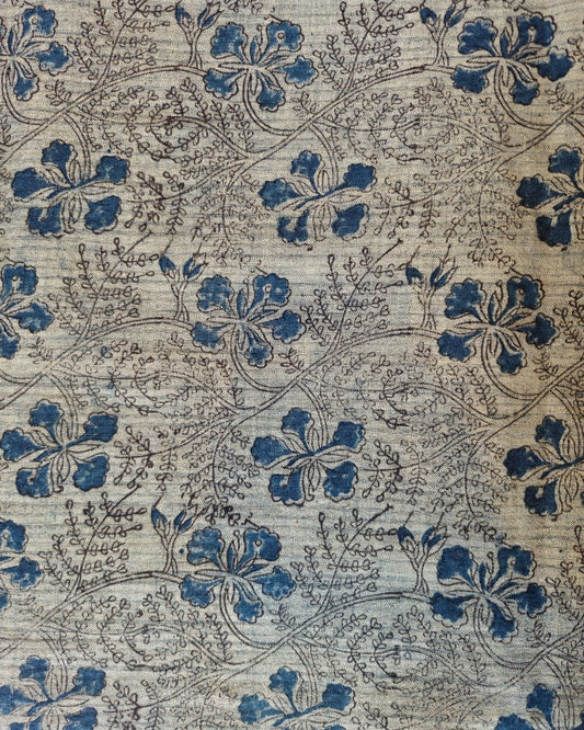 KALAMKARI :INDIGO BLUE :BLACK