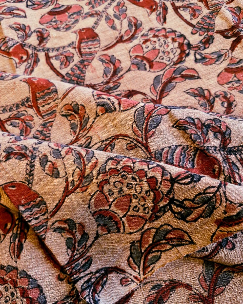 KALAMKARI :ALIZARIN RED:OLIVE GREEN :MANJISTHA