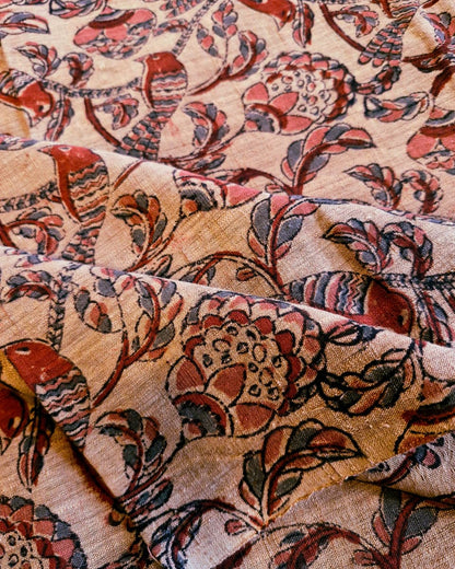 KALAMKARI :ALIZARIN RED:OLIVE GREEN :MANJISTHA