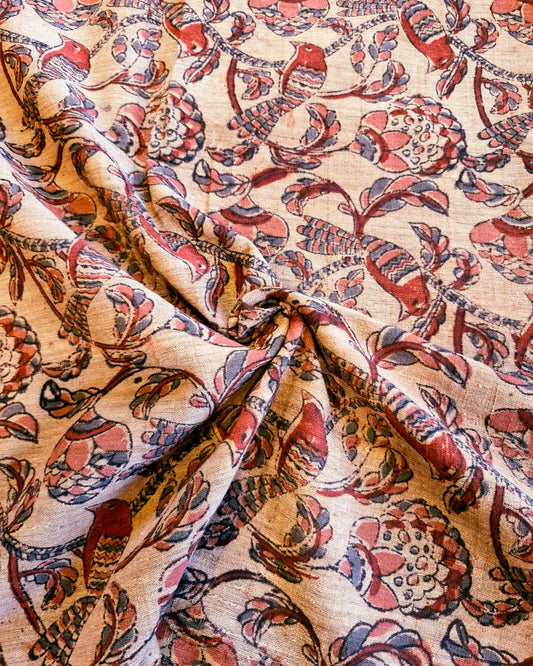 KALAMKARI :ALIZARIN RED:OLIVE GREEN :MANJISTHA