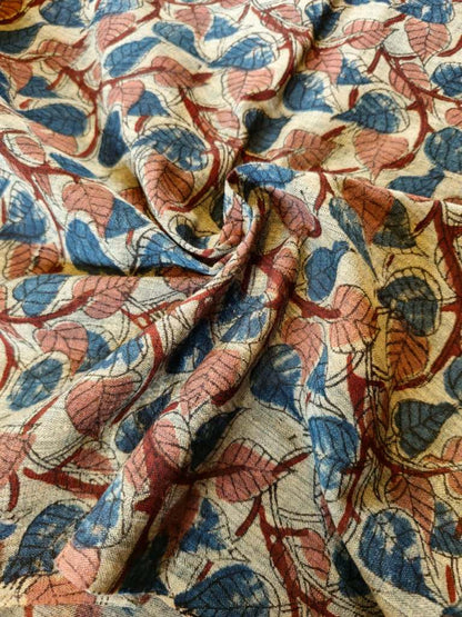 KALAMKARI :ALIZARIN RED:INDIGO BLUE:MANJISTA