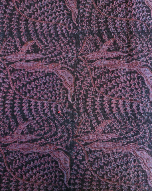 KALAMKARI ::INDIGO :BLACK: ALIZARIN RED:KATHA BROWN