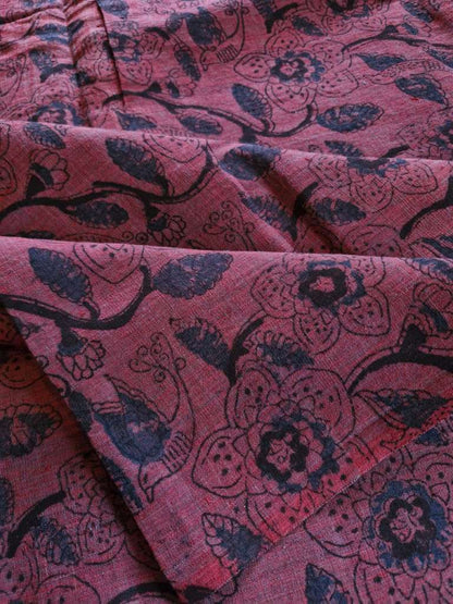 KALAMKARI :BLACK: ALIZARIN RED:INDIGO :