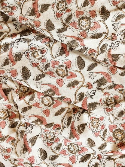 KALAMKARI :MANJISTA:OLIVE GREEN:ANAR YELLOW