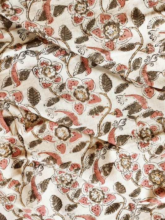 KALAMKARI :MANJISTA:OLIVE GREEN:ANAR YELLOW