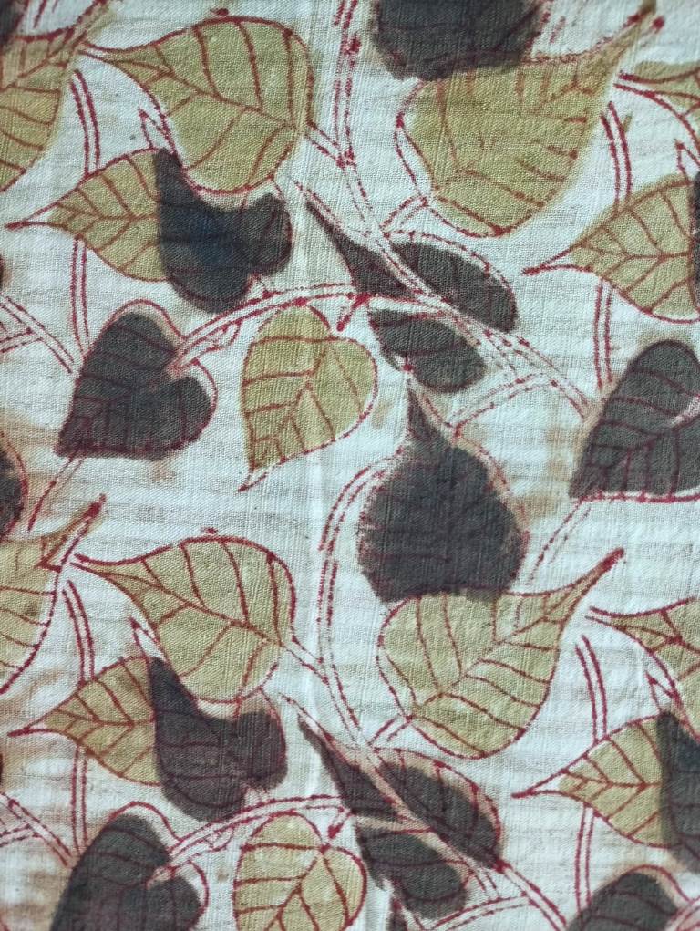 KALAMKARI :ANAR YELLOW :OLIVE GREEN :ALIZARIN RED