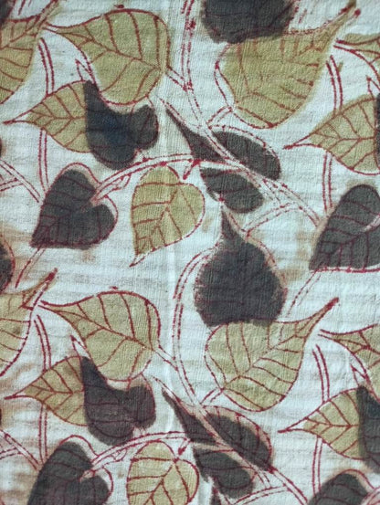 KALAMKARI :ANAR YELLOW :OLIVE GREEN :ALIZARIN RED