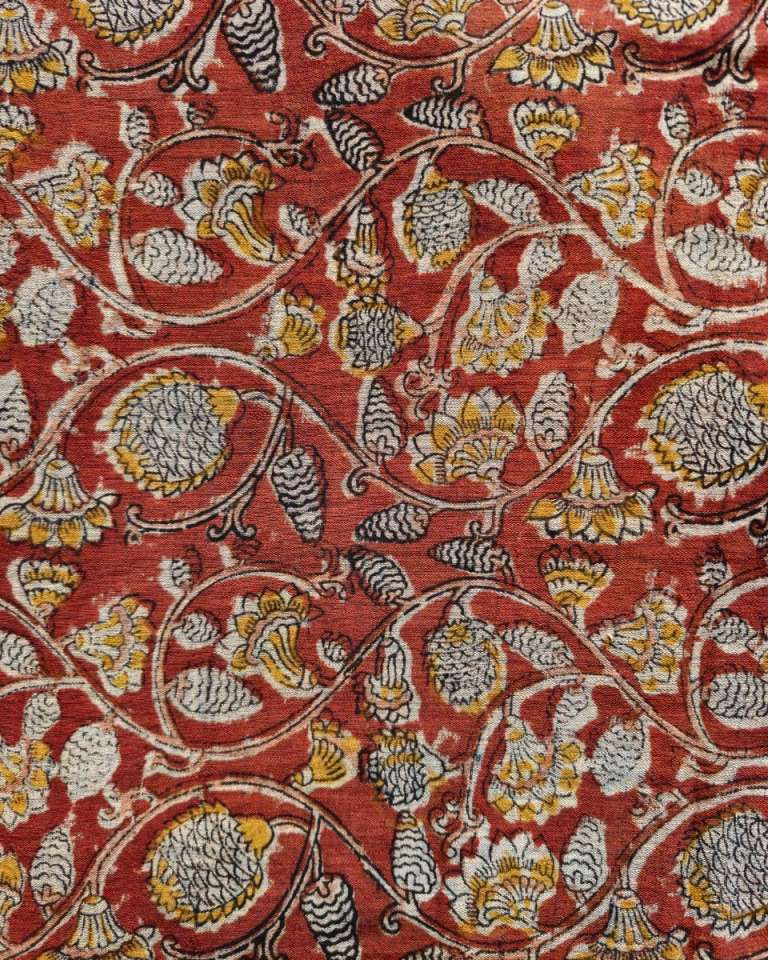 KALAMKARI :ANAR:OLIVE GREEN:ALIZARIN RED :BLACK