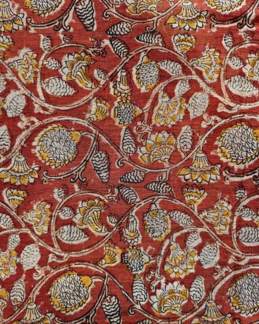 KALAMKARI :ANAR:OLIVE GREEN:ALIZARIN RED :BLACK