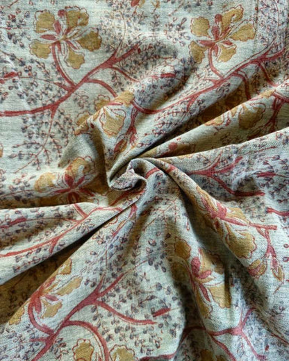 KALAMKARI :KATHA:MAHENDI GREEN:OLIVE GREEN:BLACK