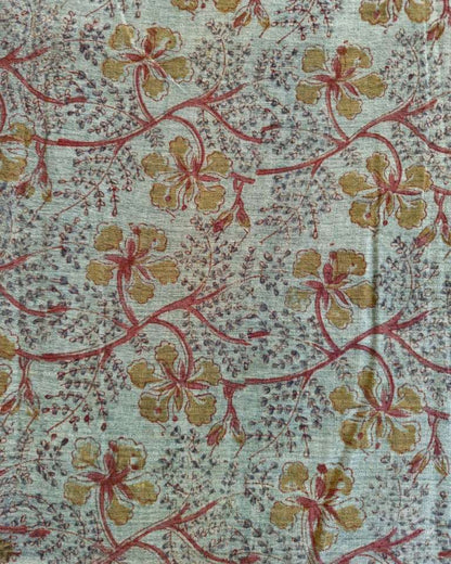 KALAMKARI :KATHA:MAHENDI GREEN:OLIVE GREEN:BLACK