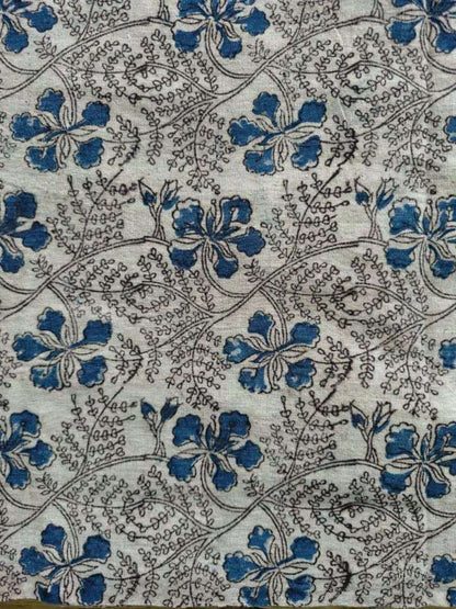 KALAMKARI : BEIGE :INDIGO : BLACK