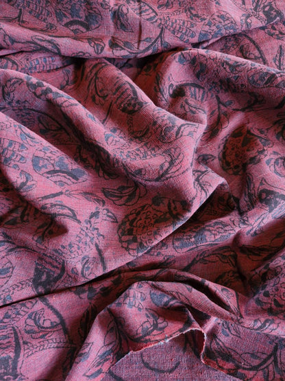 KALAMKARI :ALIZARIN RED:BLACK:INDIGO