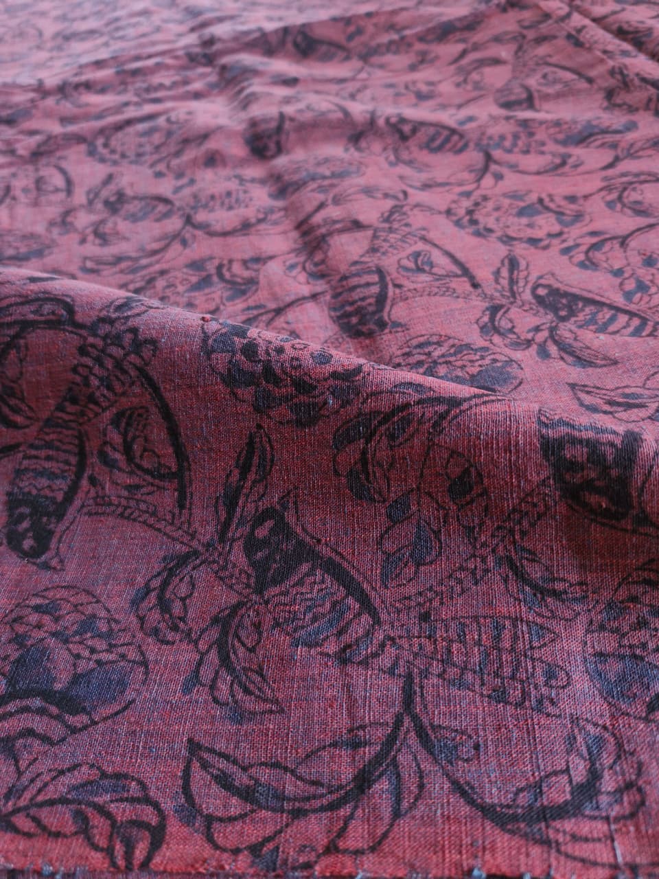KALAMKARI :ALIZARIN RED:BLACK:INDIGO