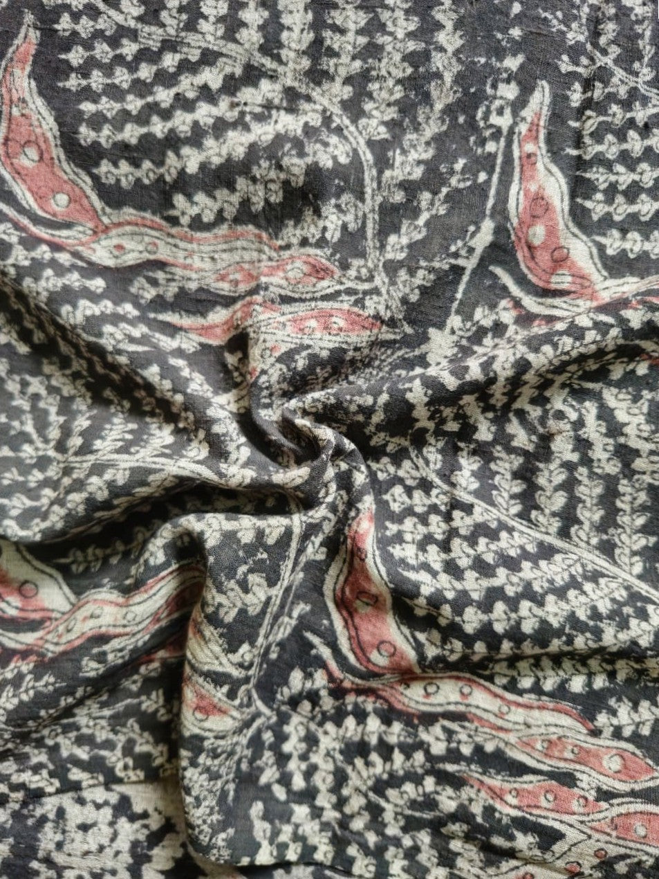 KALAMKARI : BEIGE : MANJISTA : BLACK