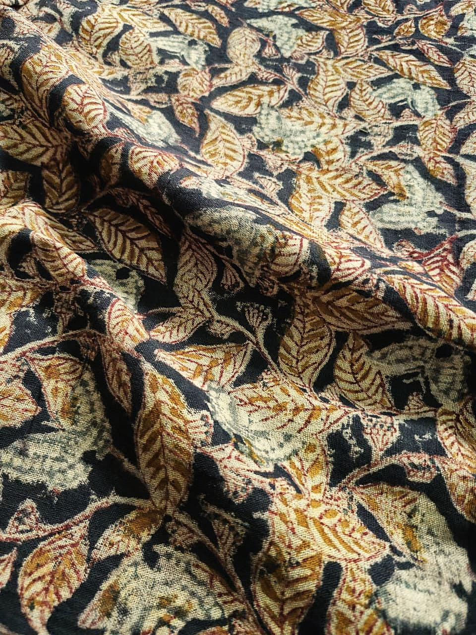 KALAMKARI : MADDER : ORANGE: BLACK; BEIGE