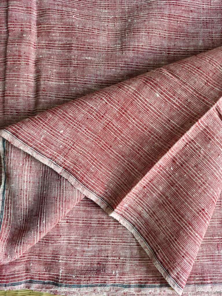 ORGANIC 4 PEDAL  FABRIC : MADDER RED ; KORA : STRPES :