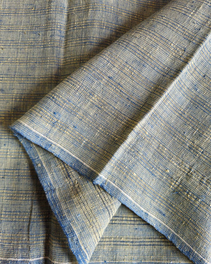 ORGANIC 4 PEDAL  FABRIC : ANAR YELLOW : LIGHT INDIGO : STRIPES
